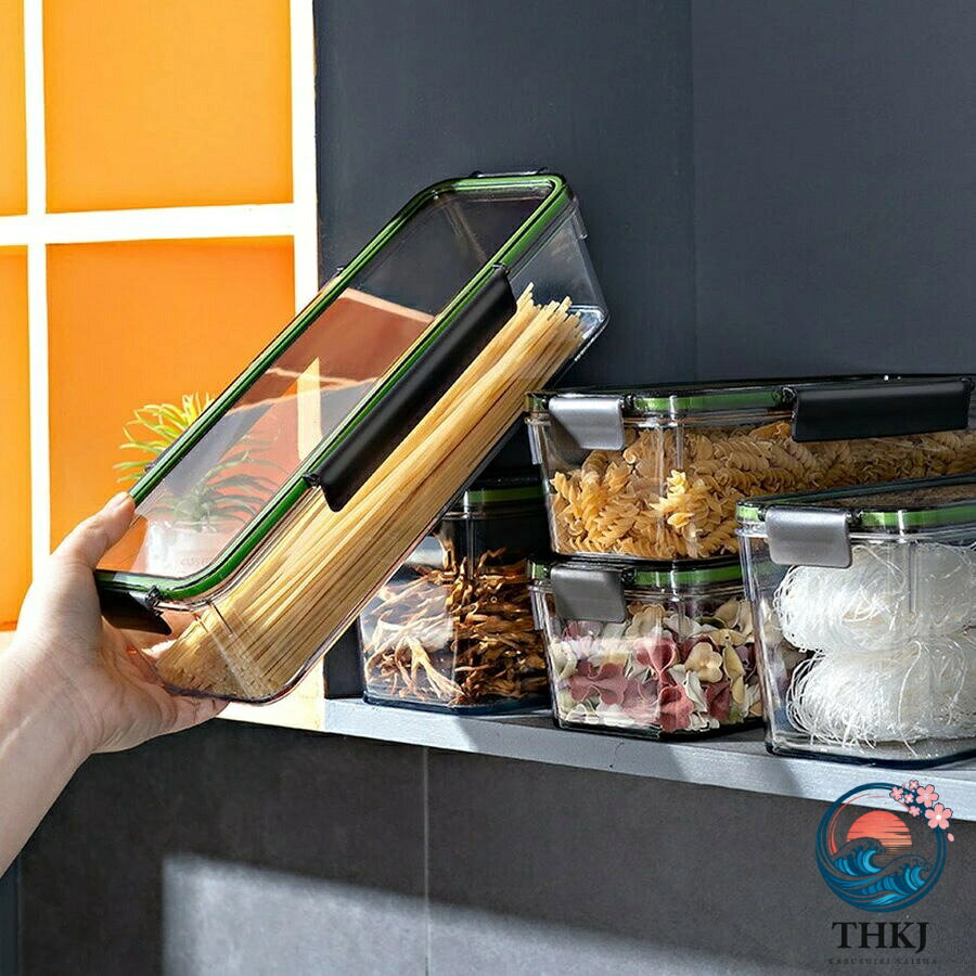 パスタ保存容器 パスタケース 保存容器 プラスチック 密閉 防湿 キッチン収納 密封保存 蓋付き プラスチック 貯蔵容器 コーヒー豆 お箸など収納 1.5L 2.25L 密閉 防湿 ホコリ防止 虫よけ 穀物収納 麺類収納 お菓子入れ おしゃれ ヌードル収納 麺類