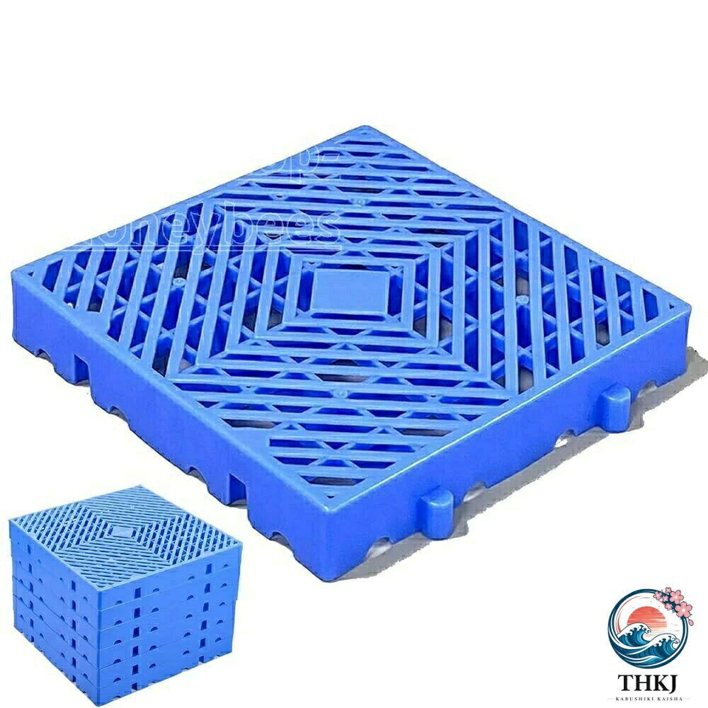 【全品2点で5%OFF】プラスチックパレット 連結式 軽量 500kg 耐荷重 高さ 5cm 防湿 通気性 滑り止め設計 クリーンパレット 樹脂製 倉庫 屋内 屋外 運送 スーパー 駐車場
