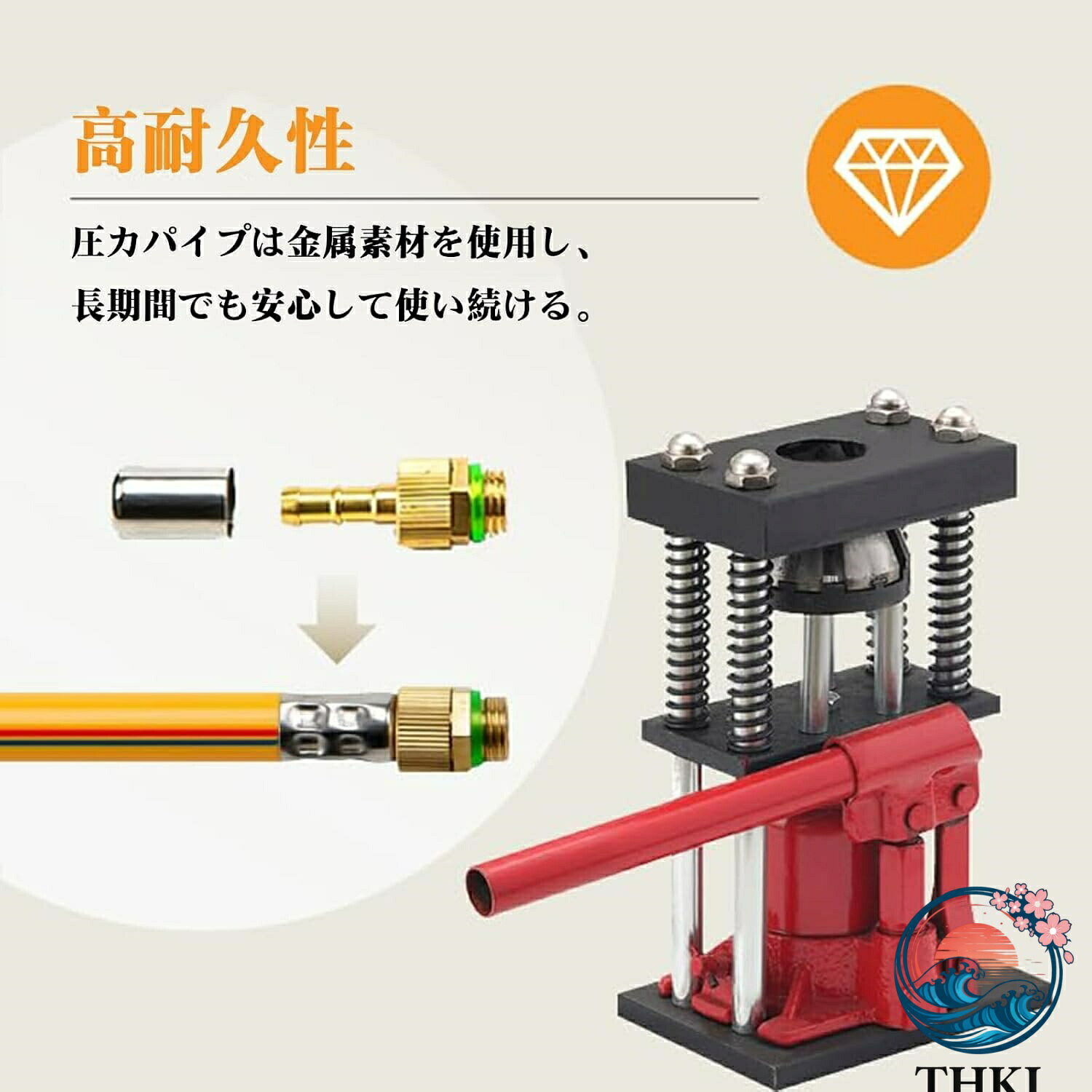 手動油圧パイプ圧着機 手動プレス 6 角 8 角圧着 加締め機 裸圧着ペンチ 圧着ペン...