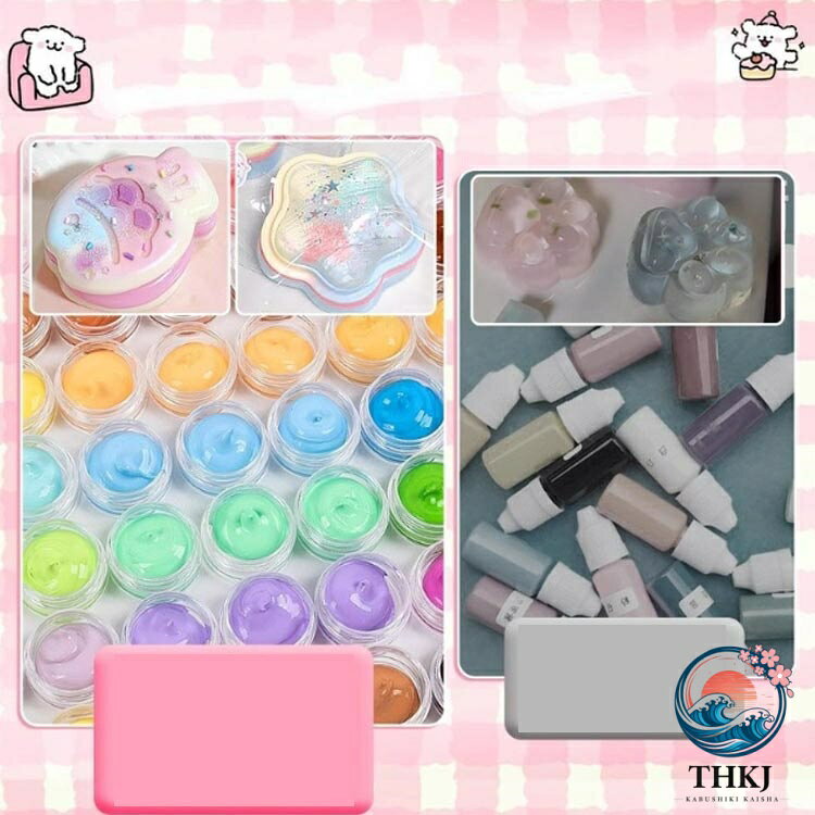 【全品2点で5%OFF】スクイーズキット 肉球モールド スクイーズレジン 液体 200ml フロッキングパウダー付き 簡単手作り 握るスクイーズ玩具 子供用 1 歳 2 歳 3 歳 4 歳 asbeaute-10027302 ASBEAUTE サンプル画像2