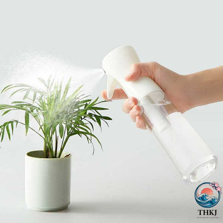 ASBEAUTEの霧吹きスプレー ボトル 細かい霧吹き 2 本セット 園芸 300ml ミストスプレー アルコール対応 ヘア 観葉植物 美髪師 加圧 葉水 植物 清掃 スプレーボトル 家用 ペット用 200ml ミスト 500ml 白い透明容器 化粧水｜アングル2
