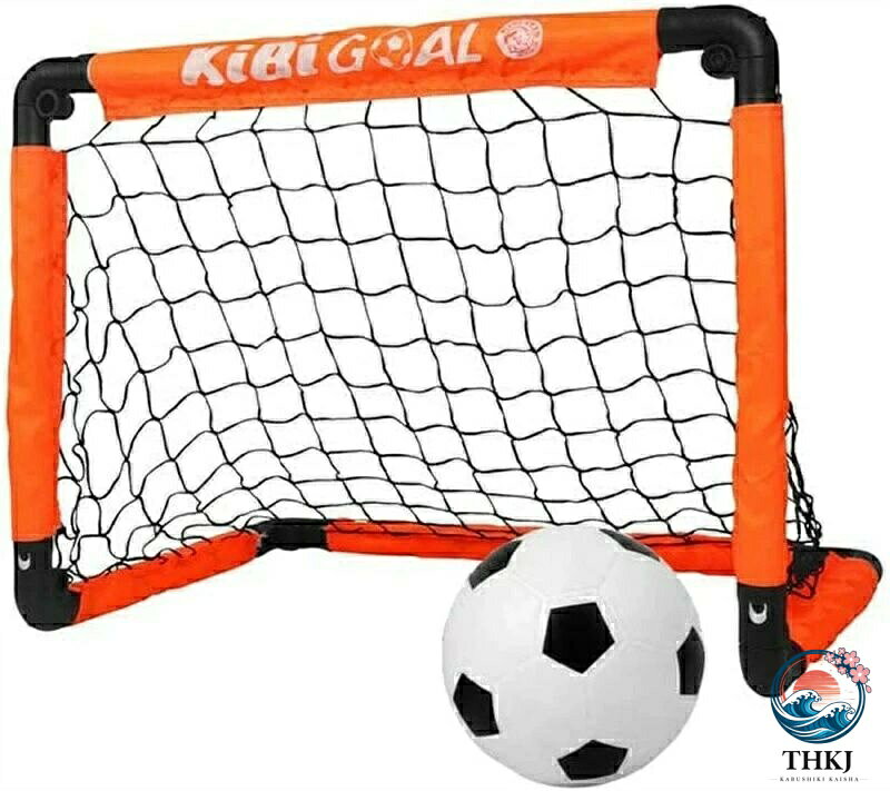 ASBEAUTEのサッカーゴール 子供 室内 12080cm 遊び おもちゃ サッカー ゴールセット 室内遊具 折りたたみ 子ども用 インドア サッカーセット｜アングル2