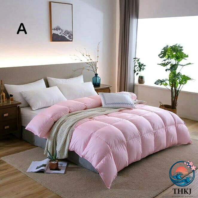 ASBEAUTEのシングルサイズ 寝具 180×220cm 150×200cm 布団 キルティング ふわふわ あったか 暖かい 冬用 厚手 無地 羽毛布団｜アングル2