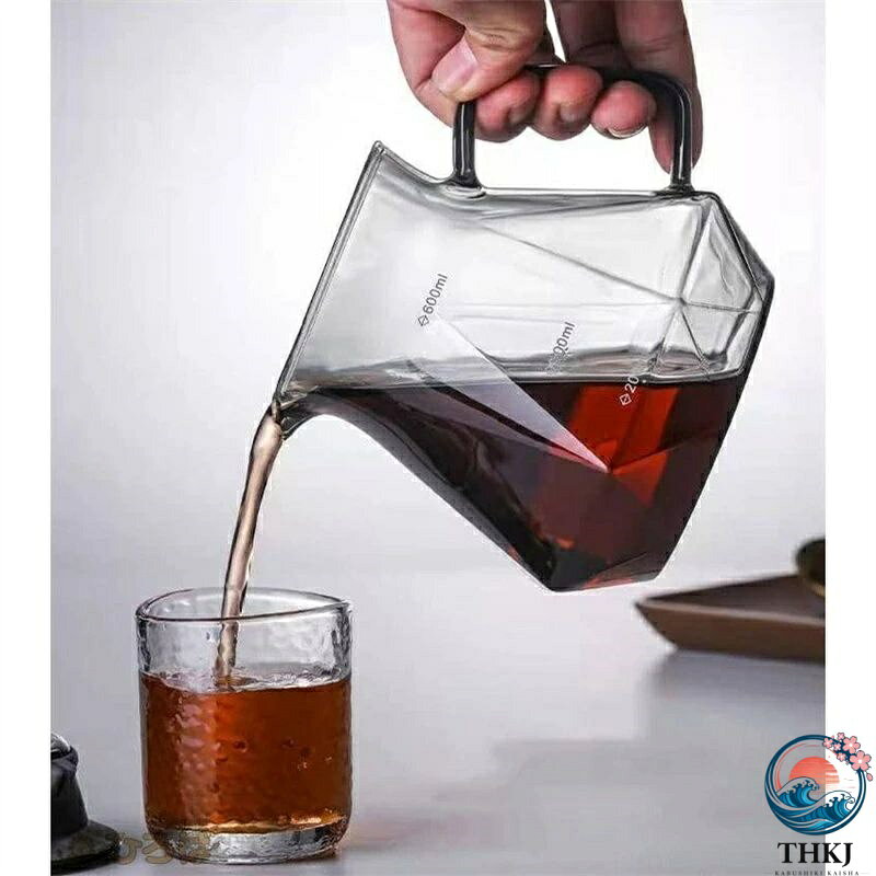ASBEAUTEのコーヒードリップ器具 コーヒーサーバーセット おしゃれ 木製ホルダー 耐熱ガラス ハンドドリップ ダイヤモンド 400ml｜アングル3