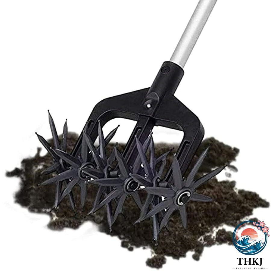 【全品2点で5%OFF】耕運機 手押し コードレス 回転式 耕うん 手動式耕うん機 種まきツール ミニ耕運機 手動式 除草 家庭用 省力化 耐久性 畑 耕す 家庭菜園