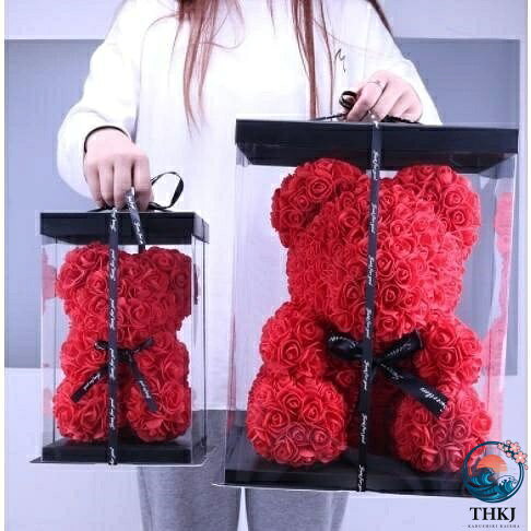 永生花 ギフトクマ型 熊 フラワー ボックスフラワー 造花 フラワー 枯れない花 プレゼント 結婚祝い バレンタインデー ハート