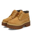 Timberland ティンバーランド STONE STREET MID LACE WP BOOT 防水 レディースブーツ プレミアムウォータープルーフプラットフォームチャッカ A5RF9 ウィート レースアップ ショートブーツ ショート レースアップブーツ 雨 雪