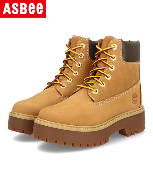 Timberland ティンバーランド STONE STREET 6 IN LACE WP BOOT 防水 レディースブーツ 6インチプレミアムウォータープルーフプラットフォーム A5RJD ウィート ショートブーツ ショート レースアップブーツ レースアップ 雨 雪