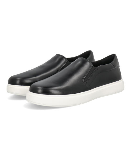 ROCKPORT ロックポート BEACON LIGHT STEP SLIP ON【本革/軽量】メンズレザースニーカー(ビーコンライトステップスリッポン) ML0059W ブラックスムース