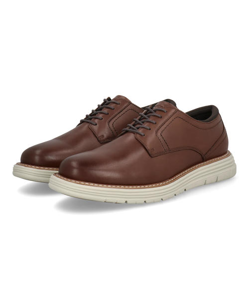 Rakuten - 【クーポン配布中】ROCKPORT ロックポート CAMBRIDGE EASE PLAIN TOE 本革 メンズ カジュアルシューズ ケンブリッジイーズプレーントゥ ML0080 ブラウン シューズ 靴 レースアップ ブランド ギフト プレゼント ラッピング ASBee アスビー