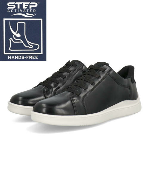 Rakuten - 【クーポン配布中】ROCKPORT ロックポート ハンズフリー TYNNAR 本革 軽量 メンズスニーカー カジュアルシューズ ティナー RMF-C25S41W ブラック メンズ シューズ 靴 スニーカー レースアップ スリッポン ローカット ASBee アスビー