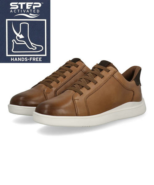 Rakuten - 【クーポン配布中】ROCKPORT ロックポート ハンズフリー TYNNAR 本革 軽量 メンズスニーカー カジュアルシューズ ティナー RMF-C25S42W ニューブリティッシュタン メンズ シューズ 靴 スニーカー レースアップ スリッポン ローカット アスビー
