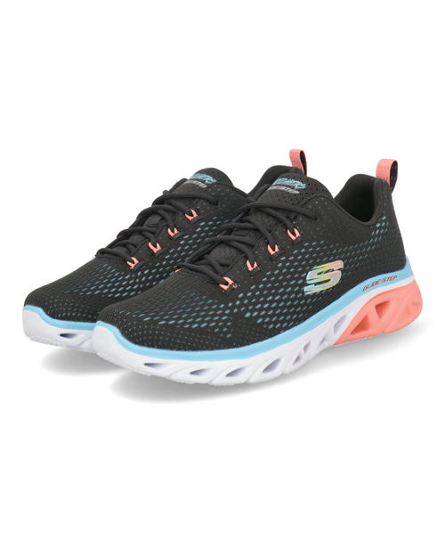 SKECHERS スケッチャーズ GLIDE-STEP SPORT-SWEETER DAYS レディーススニーカー 軽量 グライドステップスポーツスイーターデイズ 149550 BBLP ブラック/ブルー/ピンク フィットネス トレーニング ローカット