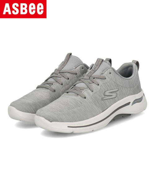 SKECHERS スケッチャーズ GO WALK ARCH FIT-MOON SHADOWS 軽量 レディーススニーカー ゴーウォークアーチフィットムーンシャドウズ 124485 GRY グレー 靴 ウォーキングシューズ ウォーキング 運動靴 スニーカー ローカット