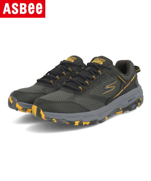 SKECHERS スケッチャーズ GO RUN TRAIL ALTITUDE-MARBLE ROCK メンズスニーカー 撥水 ゴーラントレイルアルティテュードマーブルロック 220112 BKYL ブラック/イエロー ランニングシューズ タ…