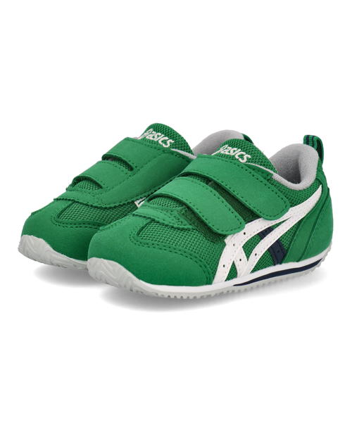 ASICS SUKU2 アシックス スクスク IDAHO BABY 4 ベビースニーカー ストラップシューズ 2本ベルト アイダホベビー4 1144A235 300 グリーン/ホワイト キッズ シューズ 靴 スニーカー ベビー プレゼント ラッピング ASBee アスビー