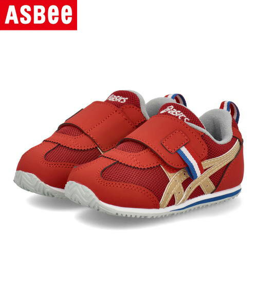 ASICS SUKU2 アシックス スクスク IDAHO BABY KT-ES 4 ベビーシューズ ワンストラップ アイダホベビーKT-ES4 1144A366 600 レッド/シャンパン キッズ シューズ 靴 サンダル ベビー ブランド ギフト プレゼント ラッピング ASBee アスビー