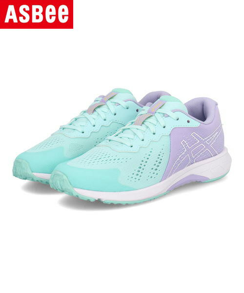【クーポン配布中】ASICS LAZERBEAM アシックスレーザービーム RI 軽量 スピードモデル キッズスニーカー 運動会 ひも靴 1154A171 402 サックス/ホワイト キッズ シューズ 靴 スニーカー 運動靴 ガールズ ASBeeのサムネイル