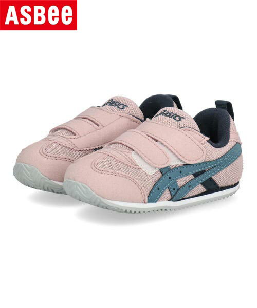 ASICS SUKU2 アシックス スクスク IDAHO BABY N ベビースニーカー 細幅 子供靴 キッズシューズ 2本ベルト アイダホベビーN 1144A415 700 ピンク/ブルー キッズ シューズ 靴 スニーカー ベビー ラッピング ASBee アスビー