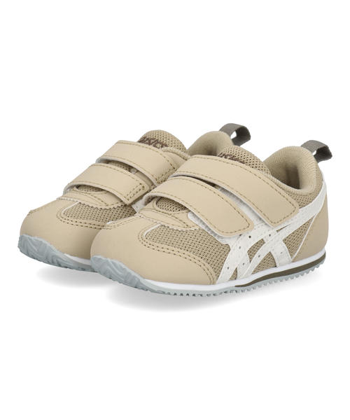 【クーポン配布中】ASICS KIDS SUKU2 アシックス スクスク IDAHO BABY 5 ベビーシューズ スニーカー 2本ベルト 子供靴 アイダホベビー5 1144A433 200 ベージュ/オフホワイト キッズ シューズ 靴 ベビー プレゼント ラッピング ASBee アスビー