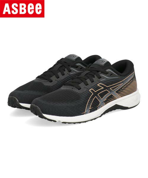 【クーポン配布中】ASICS KIDS LAZERBEAM アシックスレーザービーム RK 軽量 スピードモデル キッズスニーカー ひも靴 子供靴 運動会 シューズ 1154A222 001 ブラック/ゴールド キッズ 靴 スニーカー 運動靴 ボーイズ ラッピング ASBee アスビー