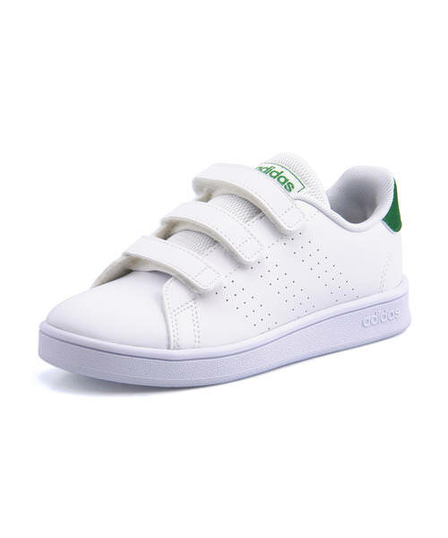 adidas アディダス ADVANCOURT C キッズスニーカー アドバンコートC EF0223 ランニングホワイト グリーン グレーTWO キッズ シューズ 靴 スニーカー ガールズ ボーイズ ブランド ギフト プレゼント ラッピング ASBee アスビーのサムネイル