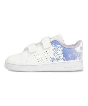 adidas アディダス ADVANCOURT I ベビースニーカー【Disneyコラボ/アナと雪の女王】(アドバンコートI) FZ3221 フットウェアホワイト/フットウェアホワイト/チョークパープル