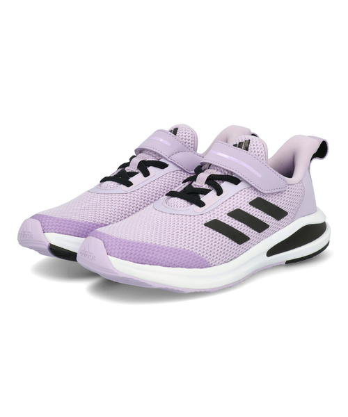 【P10倍＆11/10クーポン有】adidas アディダス FORTARUN EL K キッズスニーカー フォルタランELK H02719 ブリスパープル コアブラック フットウェアホワイト キッズ シューズ 靴 スニーカー ガールズ