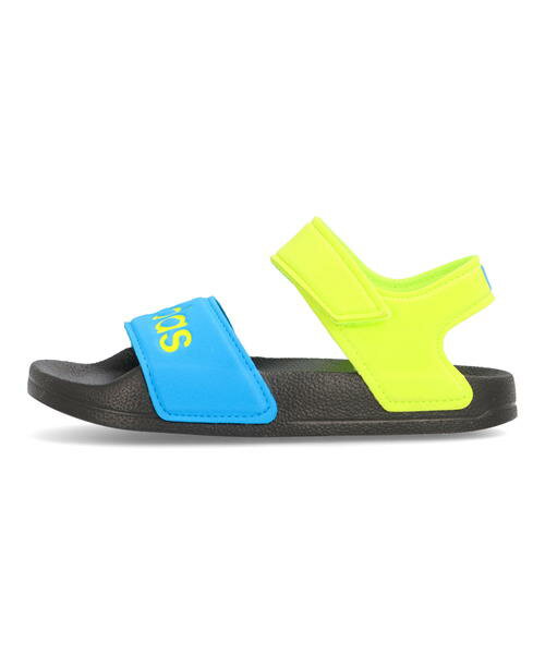 adidas アディダス ADILETTE SANDAL K キッズスポーツサンダル 超軽量 アディレッタサンダルK FY8850 コアブラック ソーラーイエロー ソラーブルー キッズ シューズ 靴 サンダル ガールズ ボーイズ