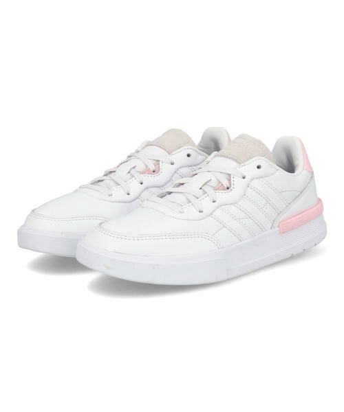 adidas アディダス FUTURECOURT W レディーススニーカー(フューチャーコートW) H68717 [GF] フットウェアホワイト/フットウェアホワイト/クリアピンクのサムネイル