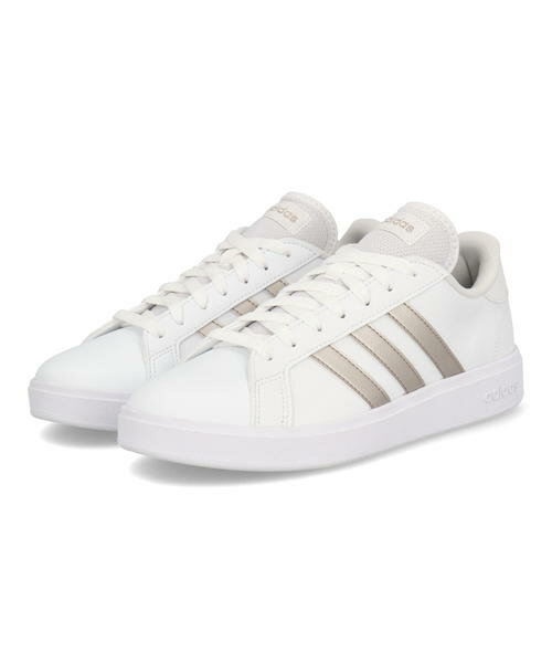 【クーポン配布中】adidas アディダス GRANDCOURT BASE 2.0 W レディーススニーカー グランドコートベース2.0W GW9263 フットウェアホワイト/プラチナメタリック/フットウェアホワイト レディース シューズ 靴 スニーカー ローカット ラッピング ASBee アスビー