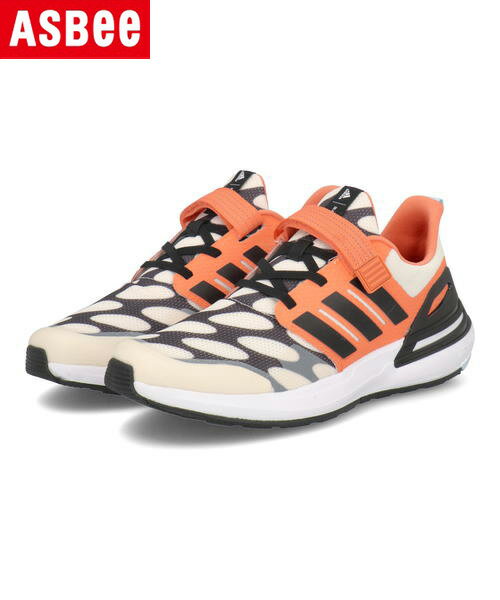 【クーポン配布中】adidas アディダス RAPIDASPORT MARIMEKKO EL K キッズスニーカー ラピダスポーツマリメッコELK H06362 クラウドホワイト/コアブラック/セミコーラル キッズ シューズ 靴 スニーカー ガールズ ラッピング ASBee アスビー