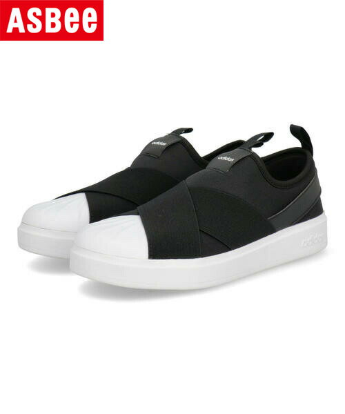 adidas アディダス STREETTALK SLIPON レディーススニーカー ストリートトークスリッポン KK0372 コアブラック/フットウェアホワイト/フットウェアホワイト レディース シューズ 靴 スニーカー スリッポン ローカット アスビー