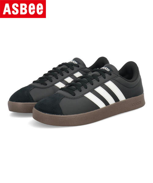 【クーポン配布中】adidas アディダス VL COURT BASE M レディーススニーカー VLコートベースM ID3712 コアブラック/フットウェアホワイト/コアブラック レディース シューズ 靴 スニーカー ローカット プレゼント ラッピング ASBee アスビー