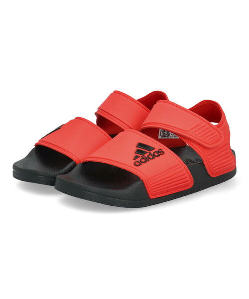 【クーポン配布中】adidas アディダス ADILETTE SANDAL K 超軽量 水陸両用 キッズスポーツサンダル アディレッタサンダルK IH3633 ブライトレッド/コアブラック/コアブラック キッズ シューズ 靴 サンダル ボーイズ ラッピング ASBee アスビー