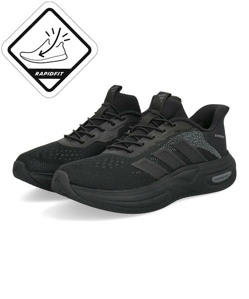 adidas アディダス 【ハンズフリー】CF CUXXION RAPIDFIT メンズスニーカー(CFクッションラピッドフィット) HP3428 [HF] コアブラック/カーボン/グレーシックス