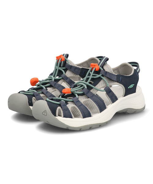 KEEN キーン ASTORIA WEST SANDAL レディースサンダル アストリアウェストサンダル 1023587 ネイビー/ベベルドグラス レディース シューズ 靴 サンダル ミドルヒールサンダル ミドルヒール スポーツサンダル