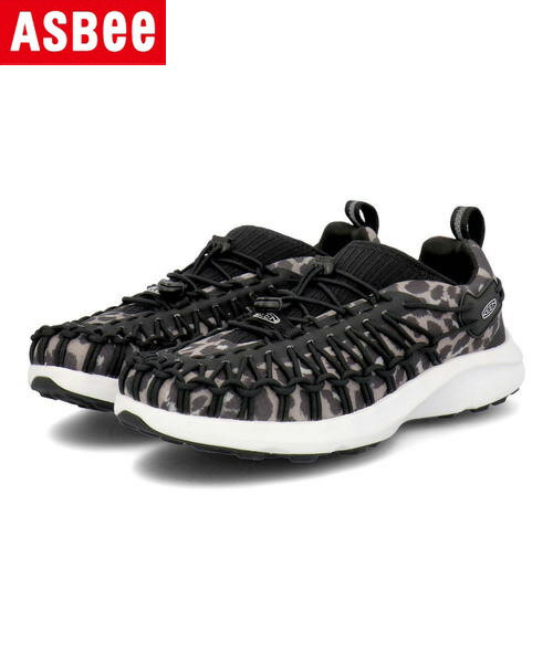 【クーポン配布中】KEEN キーン UNEEK SNK SNEAKER レディーススニーカー ユニークスニークスニーカー 1025442 アニマルプリント ホワイト レディース シューズ 靴 アウトドア スニーカー タウンユース キャンプ スリッポン ローカット アスビーのサムネイル