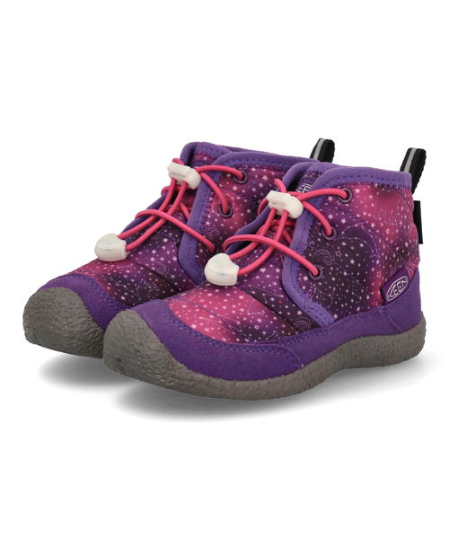 Rakuten - 【クーポン配布中】KEEN キーン CHILDREN HOWSER 2 CHUKKA WP 防水透湿 保温 キッズブーツ チルドレンハウザー2チャッカWP 1028161 ティランジアパープル/マルチ キッズ シューズ 靴 ブーツ レインシューズ ガールズ ボーイズ ウィンターシューズ 防水