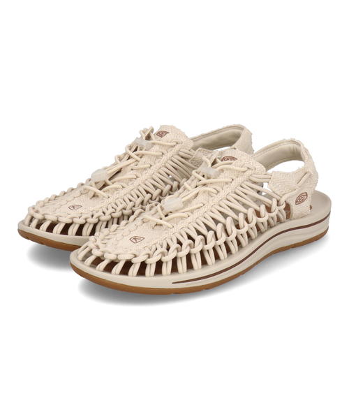 Rakuten - 【クーポン配布中】KEEN キーン UNEEK CANVAS レディーススポーツサンダル アウトドア(ユニークキャンバス) 1026231 ナチュラルキャンバス/バーチ
