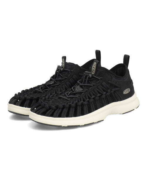 Rakuten - 【クーポン配布中】KEEN キーン UNEEK O3 W 軽量 レディーススポーツサンダル サマーシューズ スニーカー アウトドア ユニークオースリー 1028672 ブラック/スターホワイト レディース シューズ 靴 サンダル タウンユース キャンプ スポーツサンダル ローカット