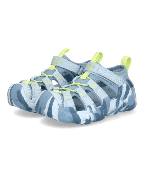 【クーポン配布中】KEEN キーン HYPERPORT H2 水陸両用 キッズスポーツサンダル アウトドアシューズ(ハイパーポートH2) 1030837 スカイウェイ/フェイデッドデニム（楽天・靴通販のシューズショップASBee）