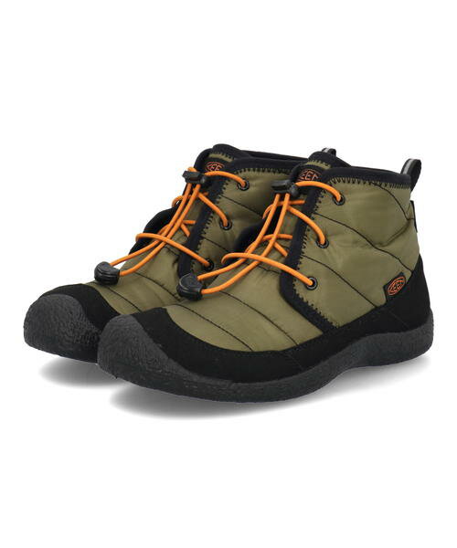 楽天靴通販のシューズショップASBee【クーポン配布中】KEEN キーン YOUTH HOWSER 2 CHUKKA WP 防水透湿 保温 キッズブーツ アウトドア ユースハウザー2チャッカWP 1029426 ダークオリーブ/ゴールドフレイム キッズ シューズ 靴 ブーツ レインシューズ ガールズ ボーイズ ウィンターシューズ 防水