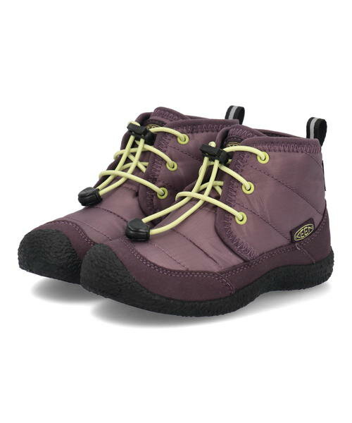乐天商城 - 【クーポン配布中】KEEN キーン CHILDREN HOWSER 2 CHUKKA WP 防水透湿 保温 キッズブーツ チルドレンハウザー2チャッカWP 1029432 プラムパーフェクト/ダイキリグリーン キッズ シューズ 靴 ブーツ レインシューズ ガールズ ボーイズ ウィンターシューズ 防水