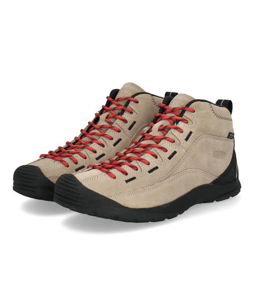 Rakuten - KEEN キーン JASPER MID WP【防水透湿】メンズスニーカー アウトドアシューズ(ジャスパーミッドウォータープルーフ) 1027885 シルバーミンク