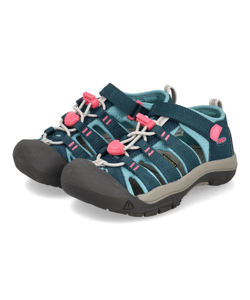 樂天商城 - 【クーポン配布中】KEEN キーン CHILDREN NEWPORT H2 水陸両用 キッズスポーツサンダル 子供靴 アウトドア リトルキッズニューポートH2 1029137 リージョンブルー/ホットピンク キッズ シューズ 靴 サンダル スニーカー ガールズ ボーイズ アスビー