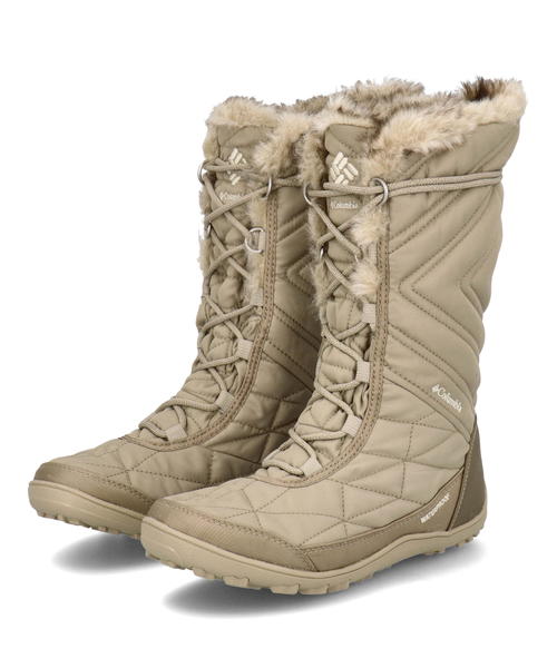 【エントリーでP10倍＆クーポン配布中】Columbia コロンビア MINX MID 3 レディーススノーブーツ 防水透湿 保温 ウィンターブーツ ミンクスミッド3 BL5964 215 オックスフォードタン エンシェントフォッシル ロングブーツ ロング ウィンターシューズ 雨 雪 防水