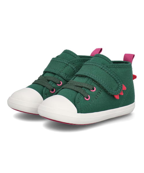 converse コンバース BABY ALL STAR N DINOSAUR V-1 ベビーシューズ ベビーオールスターNダイナソーV-1 7SD942 グリーン/ピンク キッズ シューズ 靴 スニーカー ベビー ブランド ギフト プレゼント ラッピング ASBee アスビー