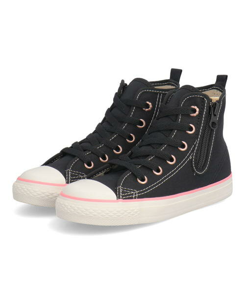 【クーポン配布中】converse コンバース CHILD ALL STAR N FLOWERPATCH Z HI キッズスニーカー チャイルドオールスターNフラワーパッチZHI 3SC674 ブラック キッズ シューズ 靴 スニーカー ガールズ ブランド ギフト ASBee アスビーのサムネイル