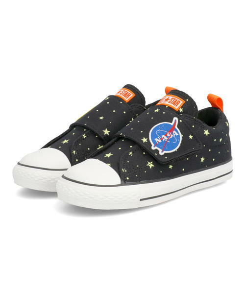 【クーポン配布中】converse コンバース CHILD ALL STAR N SPACEPATCH V-1 OX キッズスニーカー 蓄光プリント チャイルドオールスターNスペースパッチV1OX 3CL843 ブラック キッズ シューズ 靴 スニーカー ボーイズ